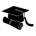 Isolated graduation icon Royalty Free Stock Photo