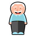 Isolated grandfather icon
