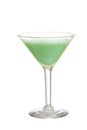 Isolated grasshopper cocktail Royalty Free Stock Photo