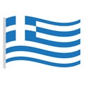 Isolated Greek flag