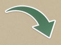 Isolated green arrow down icon Royalty Free Stock Photo