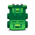 Green backpack design