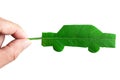 Isolated green car Royalty Free Stock Photo