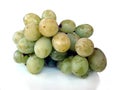 Isolated Green Grapes