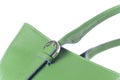 Isolated green leather purse