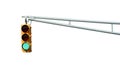 Isolated Green traffic signal light