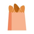 Isolated grocery bag icon Royalty Free Stock Photo