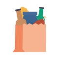 Isolated grocery bag icon Royalty Free Stock Photo