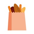 Isolated grocery bag icon Royalty Free Stock Photo