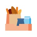 Isolated grocery bag icon Royalty Free Stock Photo