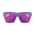 Isolated groovy colored sunglasses Vector