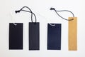 Isolated group of blank price tag Royalty Free Stock Photo