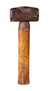 Isolated Grungy Sledgehammer Royalty Free Stock Photo