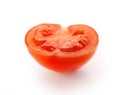 Isolated half tomatoes