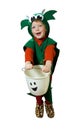 Isolated Halloween Kid Royalty Free Stock Photo