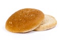 Isolated hamburger bun