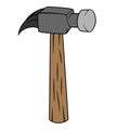 Isolated Hammer Cartoon Drawing