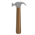 Isolated hammer image. Construction tool