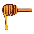 Isolated hand drawn honey stick Vector Royalty Free Stock Photo