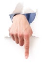 Isolated hand gestures Royalty Free Stock Photo