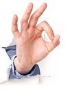 Isolated hand gestures Royalty Free Stock Photo