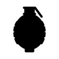 Isolated hand grenade icon Royalty Free Stock Photo