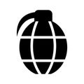 Isolated hand grenade icon Royalty Free Stock Photo