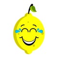Happy lemon emoticon