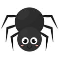 Isolated happy spider cartoon Royalty Free Stock Photo