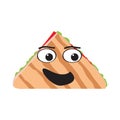 Isolated happy taco emote