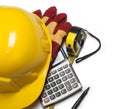 Isolated hard hat Royalty Free Stock Photo