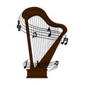 Isolated harp image