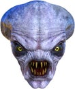 Monster UFO Space Alien Isolated, Head