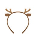 Isolated headband icon with moose horns