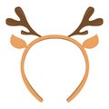 Isolated headband icon with moose horns