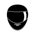 Isolated helmet of formula racing concept Royalty Free Stock Photo