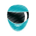 Isolated helmet of formula racing concept Royalty Free Stock Photo