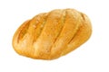 Isolated herb artisan bread on a white background. Close up