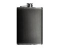 Isolated hip-flask on white background Royalty Free Stock Photo