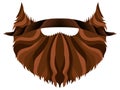 Hipster beard icon