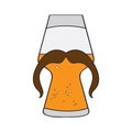 Hipster beer icon