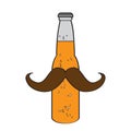 Hipster beer icon