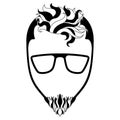 Isolated hipsterman avatar Royalty Free Stock Photo