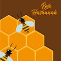 Isolated honey rosh hashana