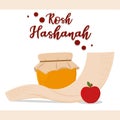 Isolated honey rosh hashana