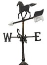 Horse weathervane with wind direction arrow Royalty Free Stock Photo