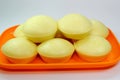 Isolated hot Steamed Rice Cake