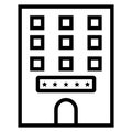 Isolated hotel icon