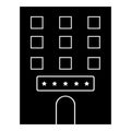 Isolated hotel icon