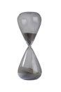 Isolated hourglass to calculate the left time with sand